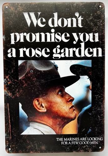 Insegna latta usmc rose - di,